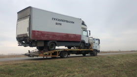 Перевозка грузового автомобиля из Краснодара в Усть-Лабинск 